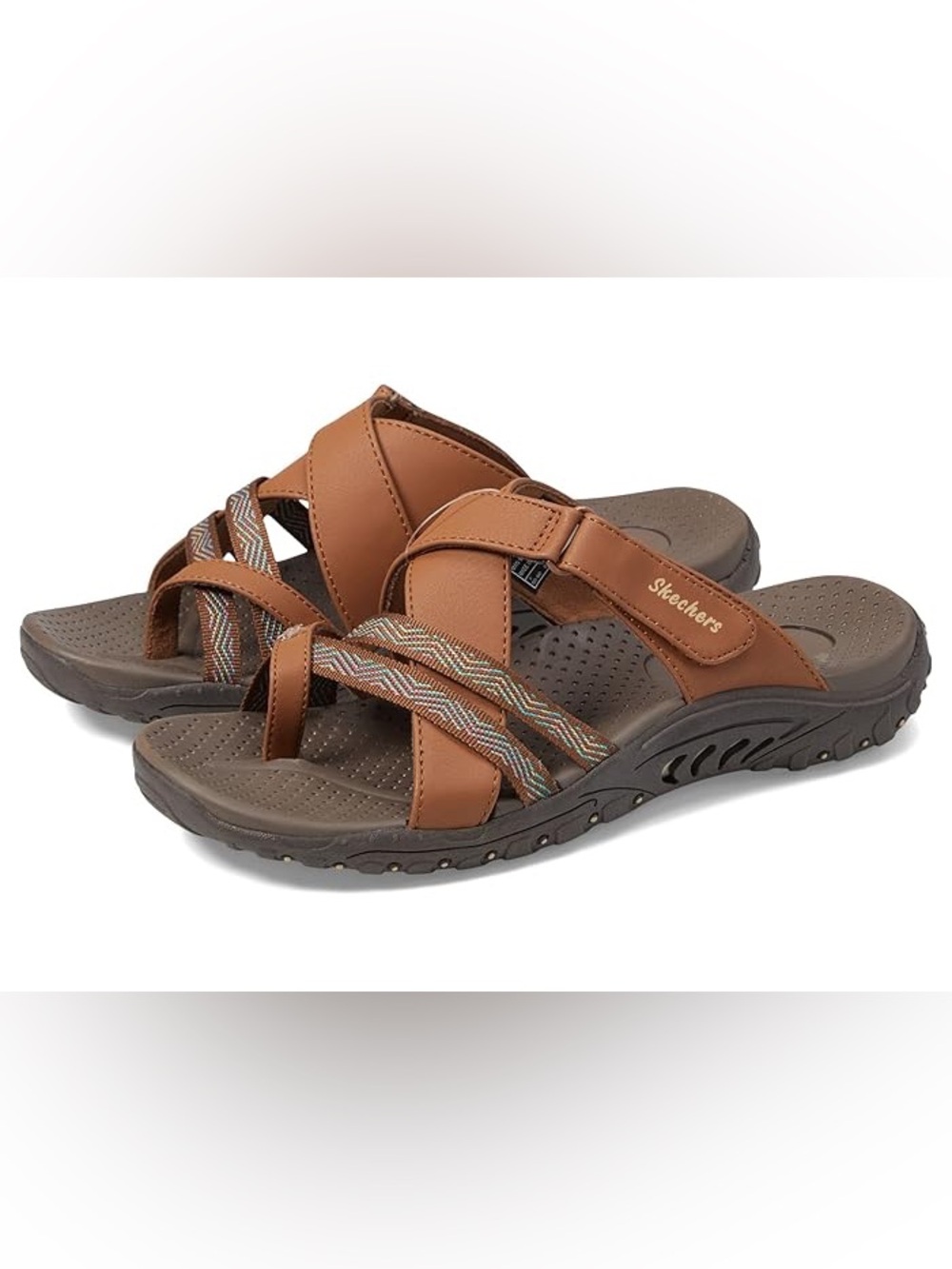 Skechers Women’s Reggae Sunday Stroll Slide Sandals Sz 8